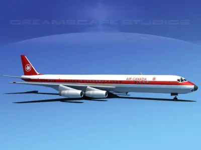 Douglas DC-8-63 Air Canada 3D model