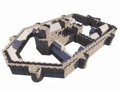 Basic Medieval Castle 13 3D model