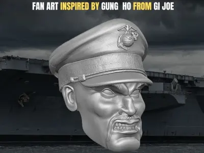 Gung Ho Collection Fan Art Heads 3D print model