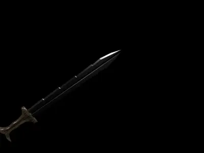 Duo Jagged Sword Free 3D model