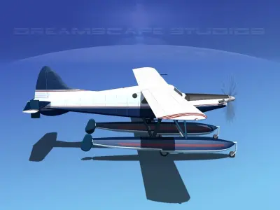 DeHavilland DHC-2 Turbo Beaver V07 3D model