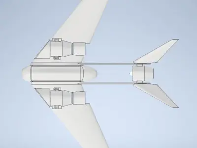 Vtol Drone 3D print model