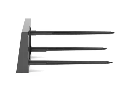 Skid Steer Bale Spear 3D model