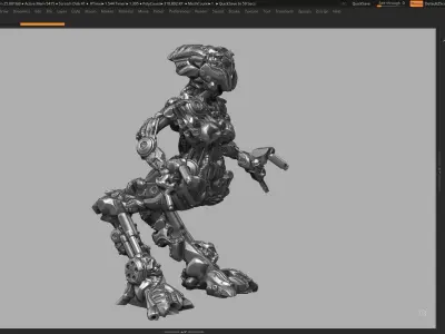robot battle a09 3d print model 3D print model