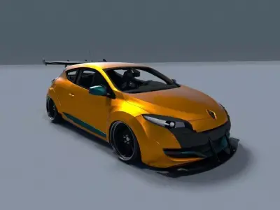 Renault Megane RS wide-body by Kaiser Design Free 3D model