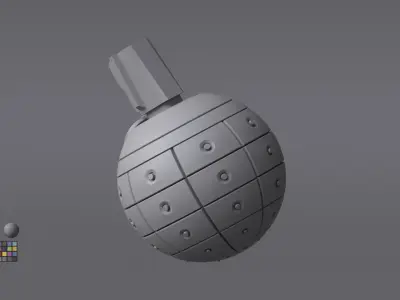 Scifi Grenade Free 3D model