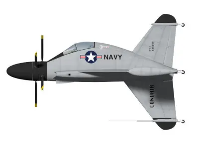 Convair XFY-1 POGO 3D model