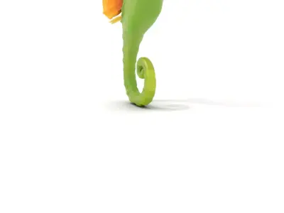 Colorful Seahorse Model Pack  Detailed Marine Creature for An... Low-poly 3D model