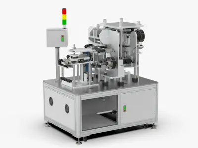 Automatic Cutting Clip Insulation Film Machine 3D model