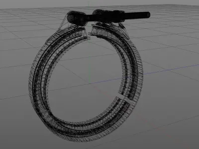 Tube clamp to join two tubes 3D model