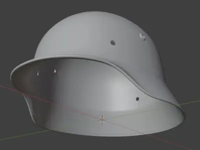 Stahlhelm M35 ET64 Scale 1 to 1 3D model