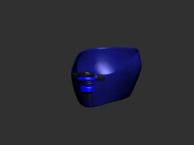 helmet high poly sculpt 3d printable ver 7 3D model 3D model 219