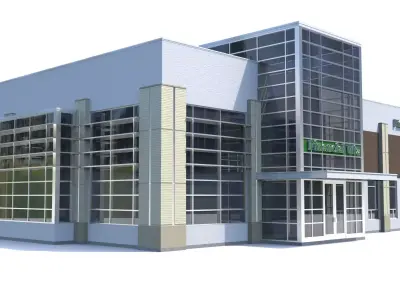 Retail-001 building 3D model