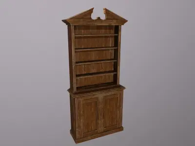 Old Bookshelf 3D model