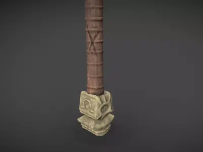 Game ready- AXE Free low-poly 3D model