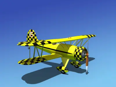 Waco YMF-5 V14 3D model