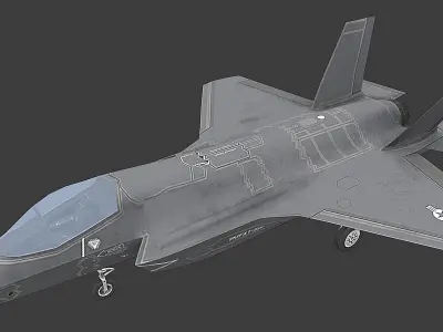 F35 B Lightning Low-poly 3D model