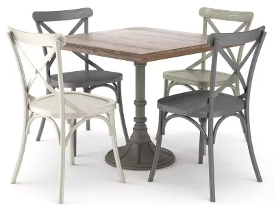 Dining set 08 Free 3D model