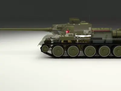 SU 100 Interior-Engine Bay Full  3D model