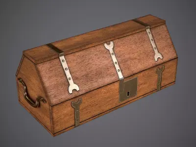 Case Medieval Free low-poly 3D model