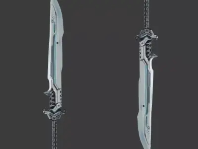 Sapphire Cleaver 3D model