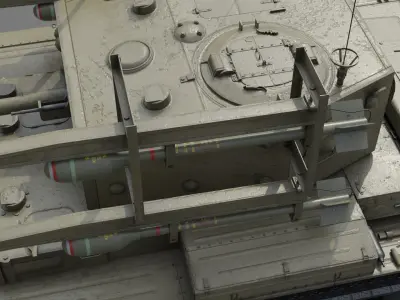 Cromwell V RP-3 Cruiser tank Low-poly 3D model