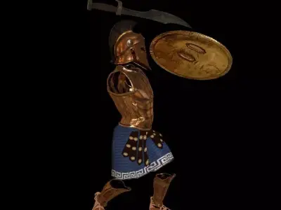 spartan armor all Low-poly 3D model