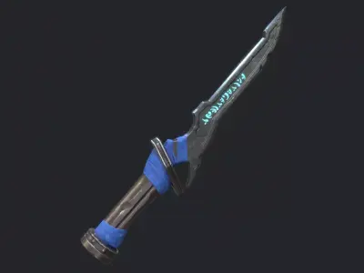 Fantasy Stylish- Dagger of Faith Low-poly 3D model