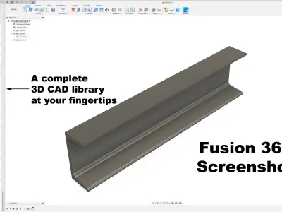Steel Profiles - 8 Types - 175 Files 3D CAD Collection 3D model