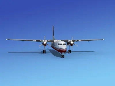 Fokker 50 Corporate 2 3D model