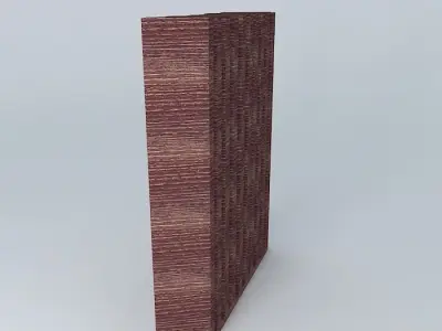 Wooden multiple panel beam Free 3D model