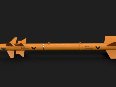 pl7 air to air missile Low-poly 3D model