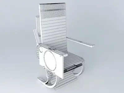 GoldenJet Brand Seat Free 3D model