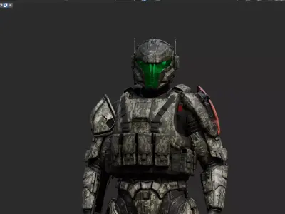 Sci-Fi Helmet 3D model Low-poly 3D model Low-poly 3D model buy