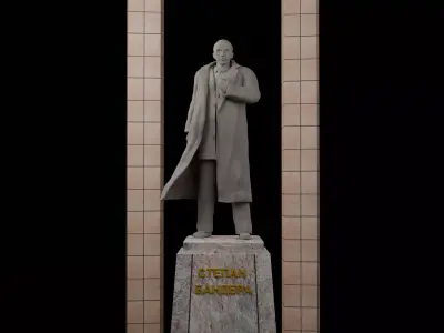 Stepan Bandera Monument 3D model