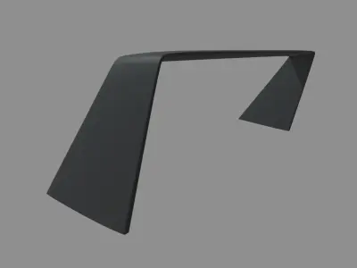 Car Spoiler 018 Low-poly 3D model