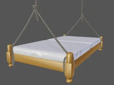suspended bed Free 3D model