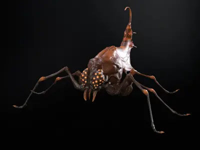 Cockroach2 Low-poly 3D model