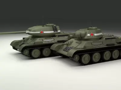 T-34 76 85 Pack 3D model
