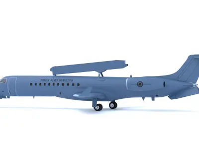 Embraer R-99 - The AMAZON WATCHTOWER - Low-poly 3D model