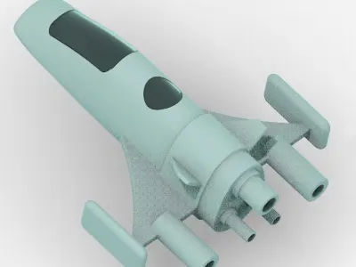 Cartoon Space Ship Toy 3D print model