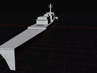 Aegis warship 3D model