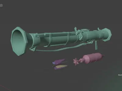 AT4-CS Launcher 3D model