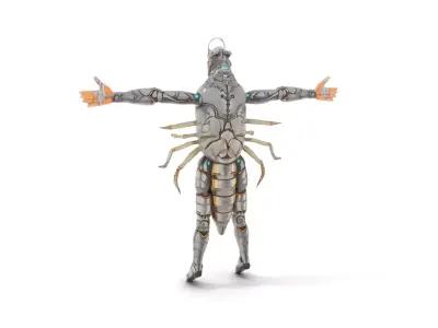 Steampunk Beetle Warrior model pack Low-poly 3D model