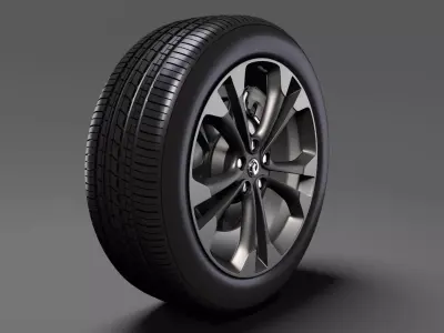 Vauxhall Cascada wheel 2017 3D model
