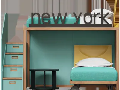  Beds for children Free 3D model