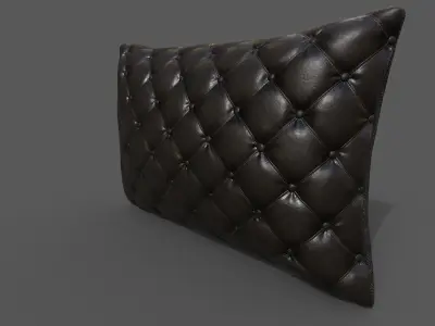 Cushion furniture Low-poly 3D model 5