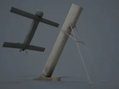 Switchblade 300 UAV Low-poly 3D model