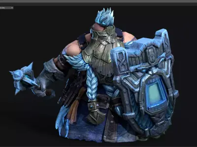 Dwarf warrior 3D model