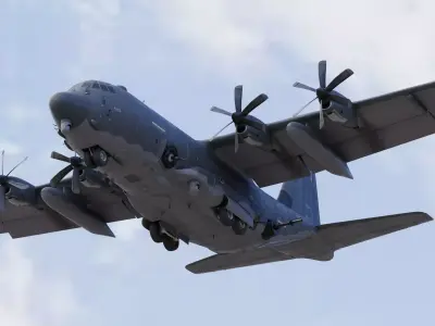  Lockheed Martin AC-130J Ghostrider Gunship 3D model